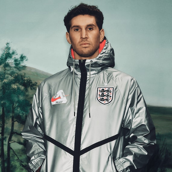 England Nike x Palace 'KMD' Anthem Jacket - Pewter Grey