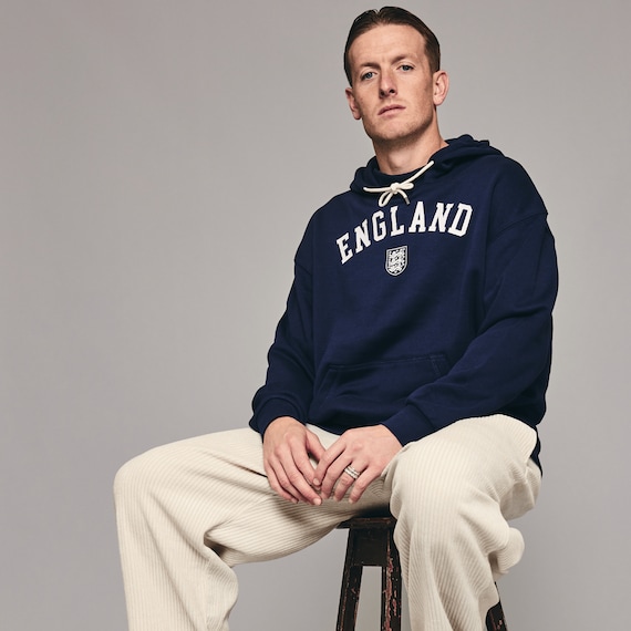 England Oversized Hoodie - Maritime Blue